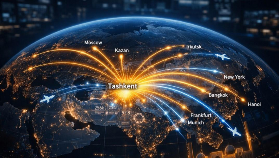 Узбекский перевозчик доставит российских туристов в ЮВА и Европу через Ташкент